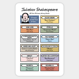 Jukebox Shakespeare Sticker